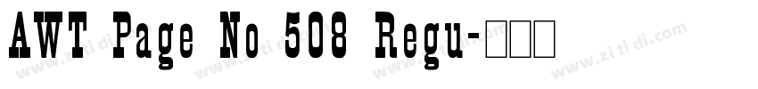 AWT Page No 508 Regu字体转换